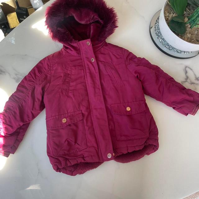 Next Kids' Jacket - Burgundy - 3 years on Productcaster.