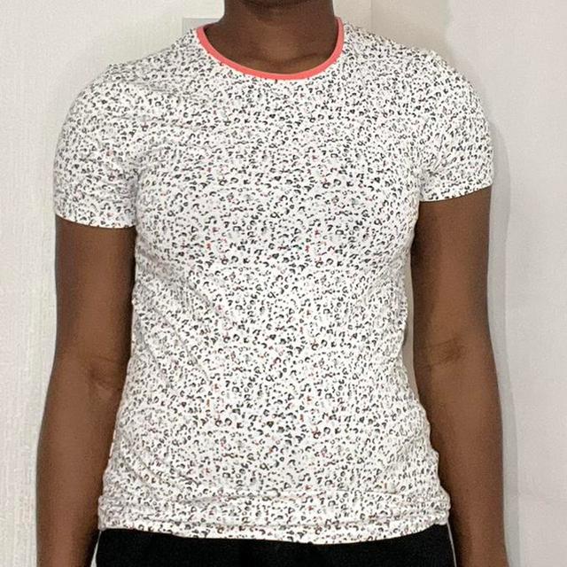 Marks & Spencer Women's T-shirt - White/Multi - 10 on Productcaster.