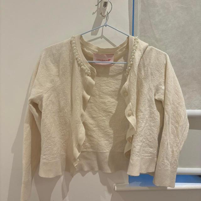 Simone Rocha Women's Cardigan - Cream - 8 on Productcaster.