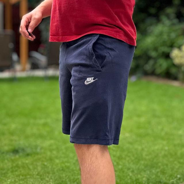 Nike Men's Shorts - White/Navy - M on Productcaster.