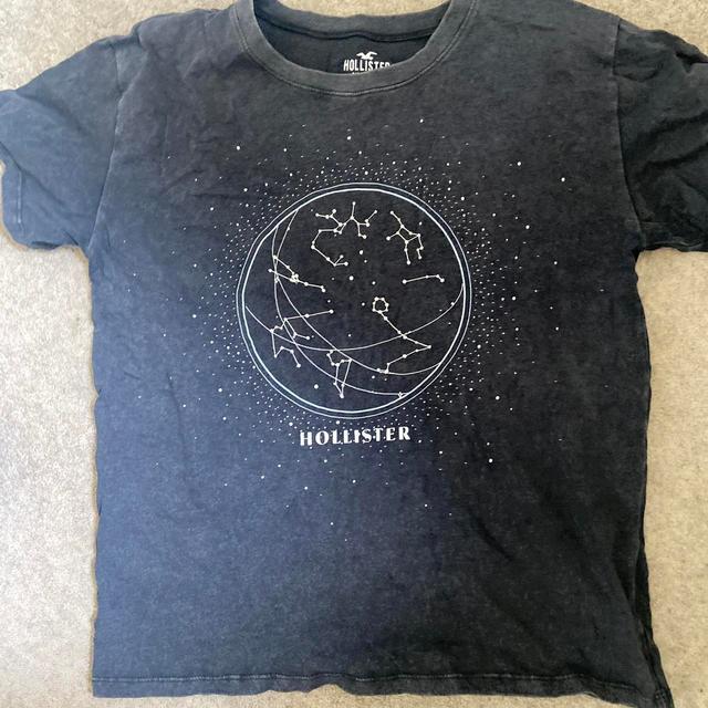 Hollister Co. Women's T-shirt - Black/Grey - 6 on Productcaster.