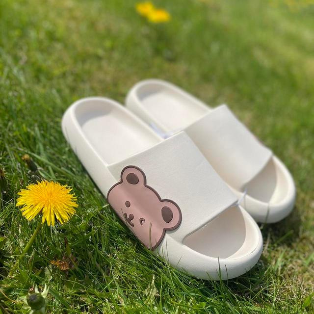 Women's Slides - Cream - UK 6.5 on Productcaster.