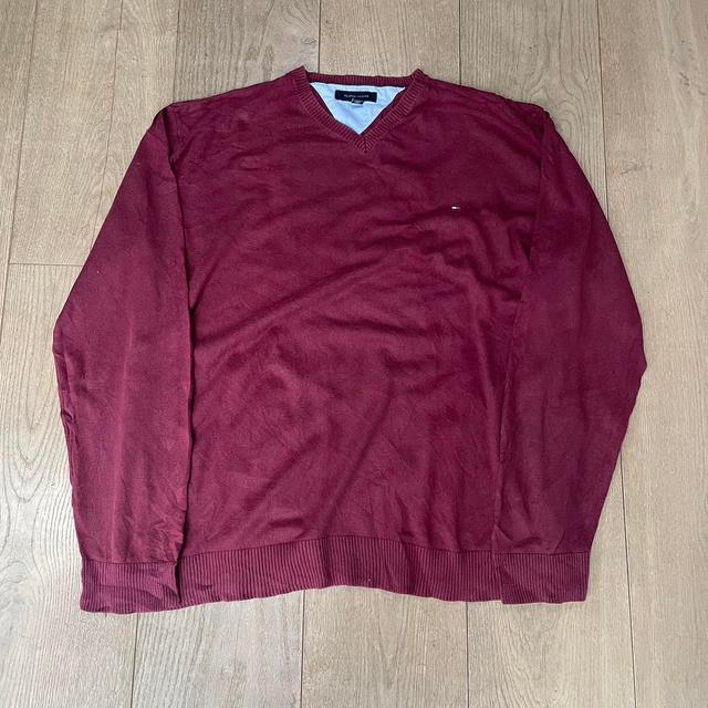 Tommy Hilfiger Men's Sweatshirt - Red - XXL on Productcaster.