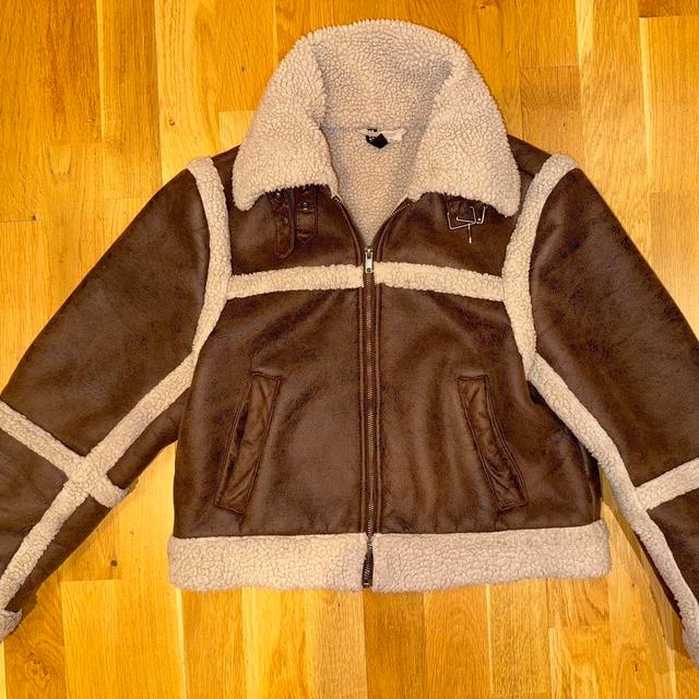 H&M Women's Jacket - Brown/Cream - S on Productcaster.