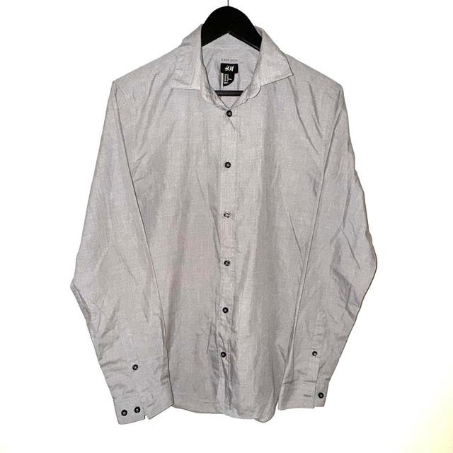 H&M Men's Shirt - Grey - M on Productcaster.