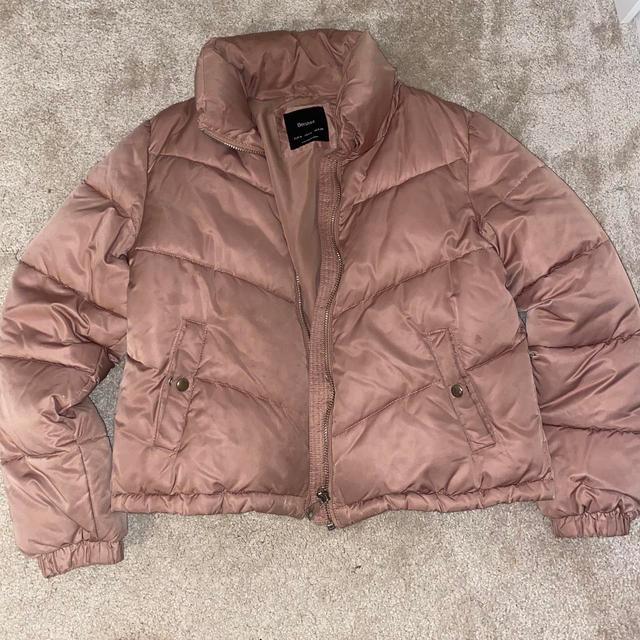 Bershka Women's Puffer - Pink - UK 6 on Productcaster.