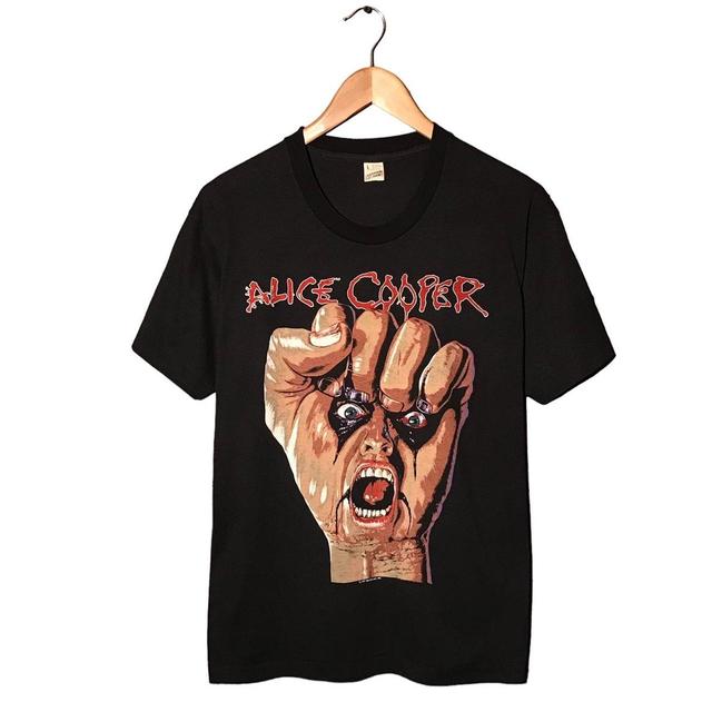 Screen Stars Men's T-shirt - Black/Red - L on Productcaster.