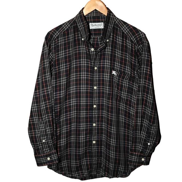 Burberry Men's Shirt - Black/Red - M on Productcaster.