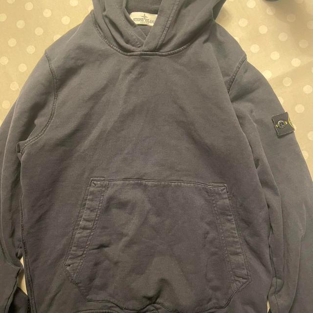 Stone Island Junior Men's Hoodie - Navy on Productcaster.