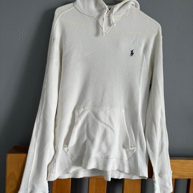 Polo Ralph Lauren Men's Hoodie - White/Cream - S on Productcaster.