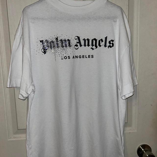 Palm Angels Men's T-shirt - White - S on Productcaster.