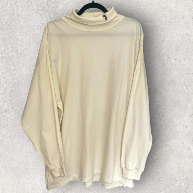 Sweater Shop Men's T-shirt - Cream/White - XXL on Productcaster.