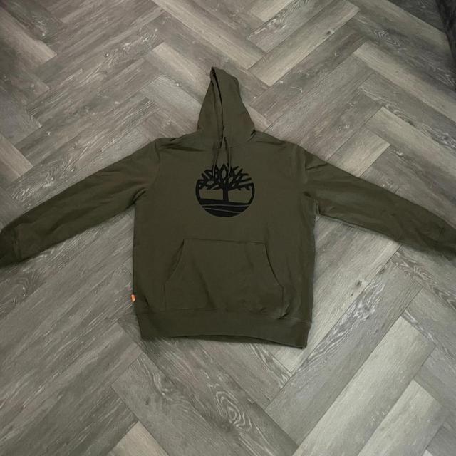 Timberland Men's Hoodie - Khaki/Black - XL on Productcaster.