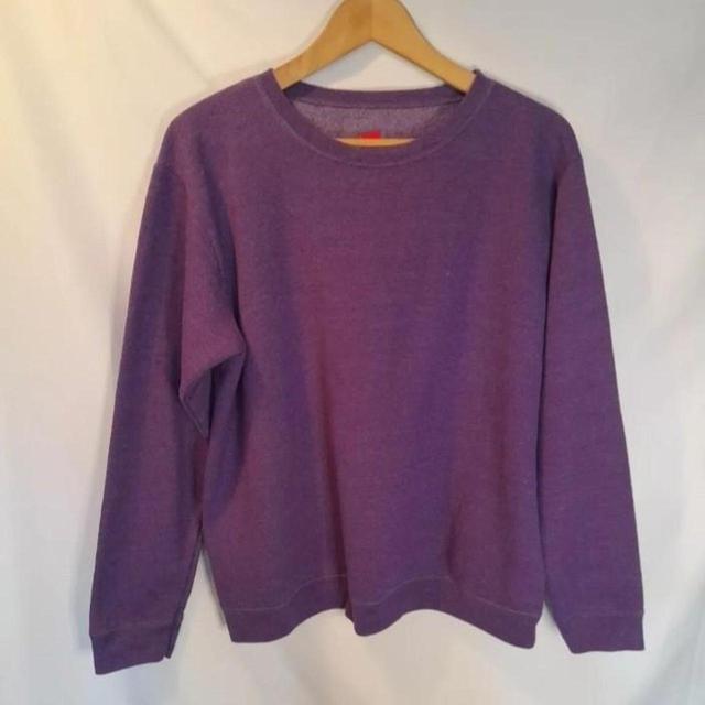 Hanes Men's Sweatshirt - Purple - L on Productcaster.