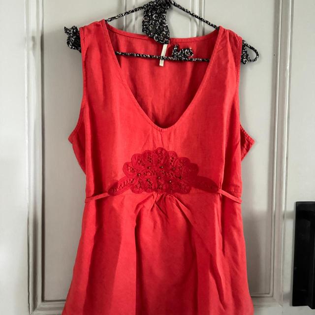 Women's Blouse - Red/Orange - S on Productcaster.