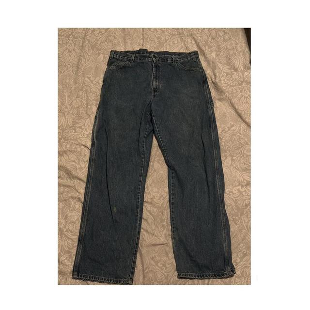 Dickies Men's Trousers - Blue - 38" on Productcaster.