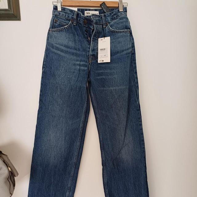 Zara Women's Jeans - Blue/Navy - UK 8 on Productcaster.