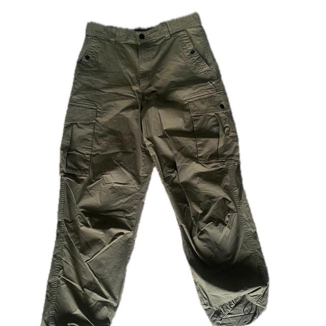 Primark Men's Trousers - Khaki/Green - M on Productcaster.