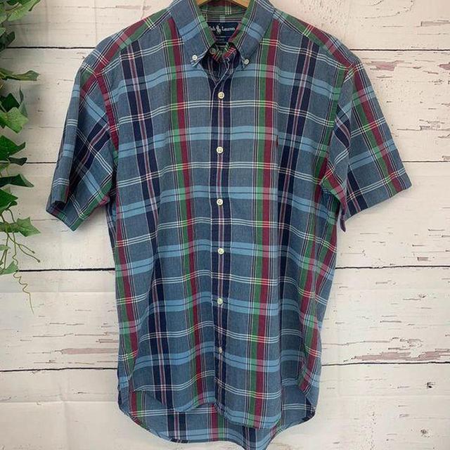 Vintage Men's Shirt - Blue - S on Productcaster.