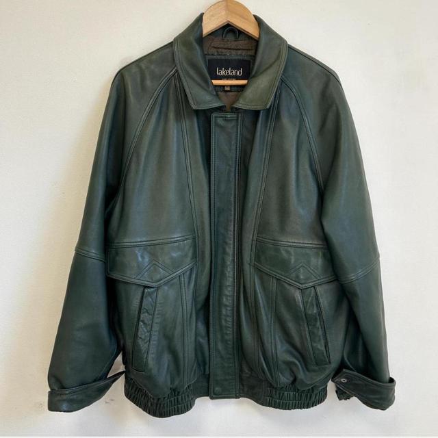 Lakeland Leather Women's Leather Jacket - Green - UK 12 on Productcaster.