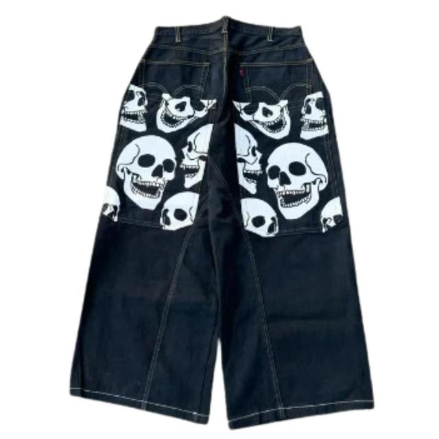 Men's Jeans - Black/Multi - M on Productcaster.