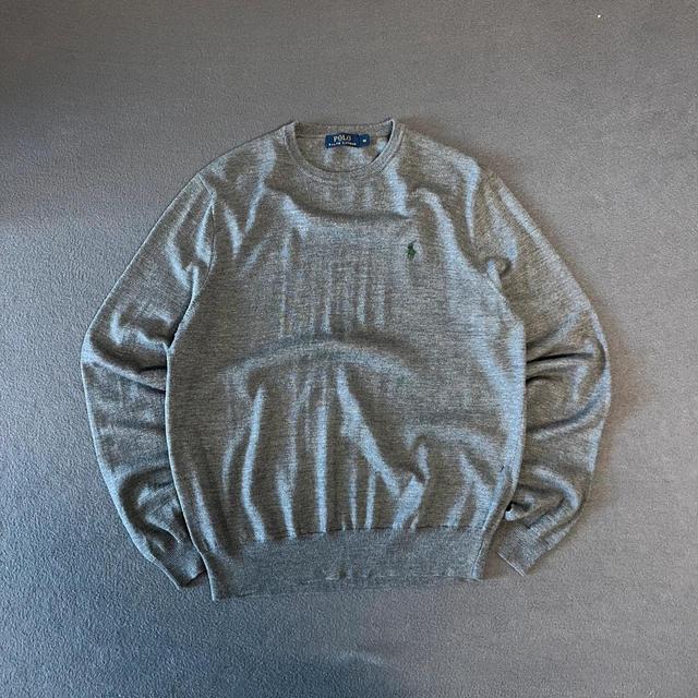 Ralph Lauren Men's Jumper - Green/Grey - M on Productcaster.