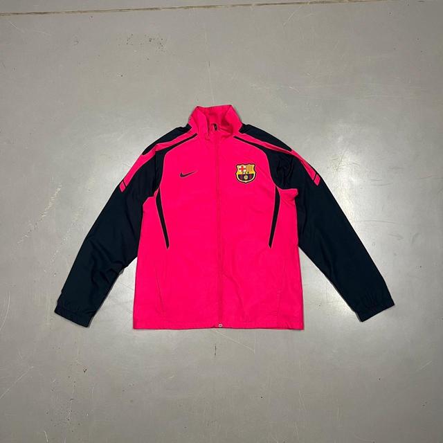 Nike Men's Windbreaker Jacket - Black/Pink - M on Productcaster.