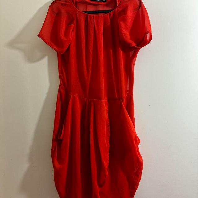 Women's Midi Dress - Red - 12 on Productcaster.