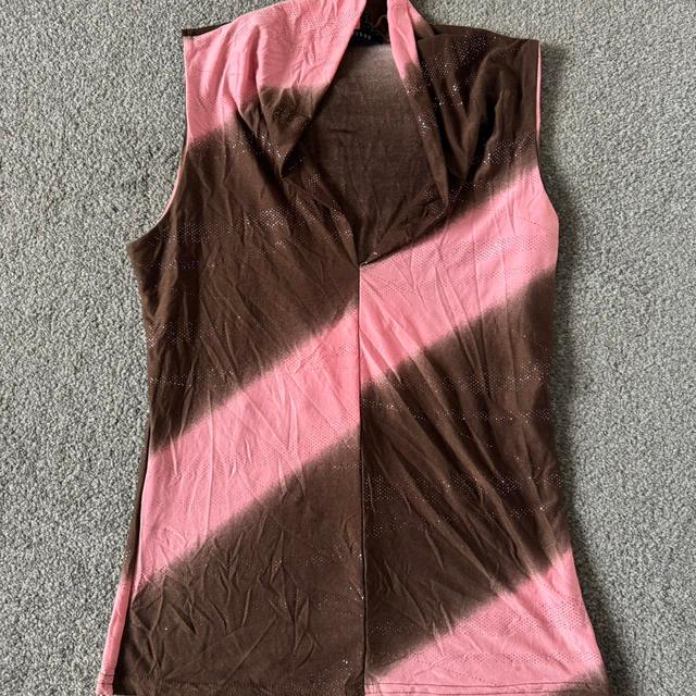 Women's T-shirt - Brown/Pink - 8 on Productcaster.