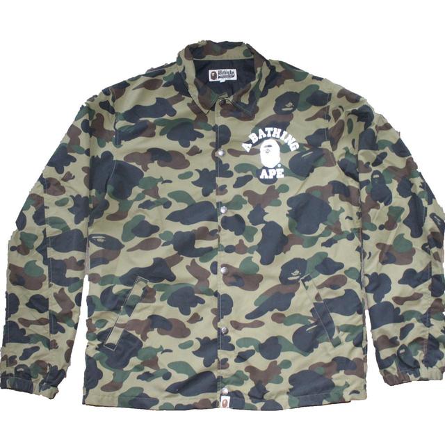 BAPE Men's Jacket - Green/Tan - L on Productcaster.