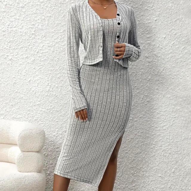 Women's Holiday Dress - Grey - L on Productcaster.