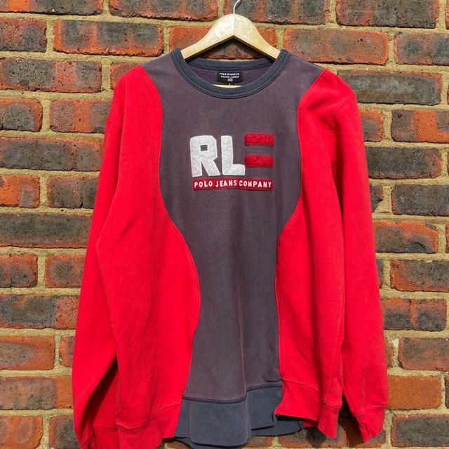 Ralph Lauren Men's Sweatshirt - Red - L on Productcaster.