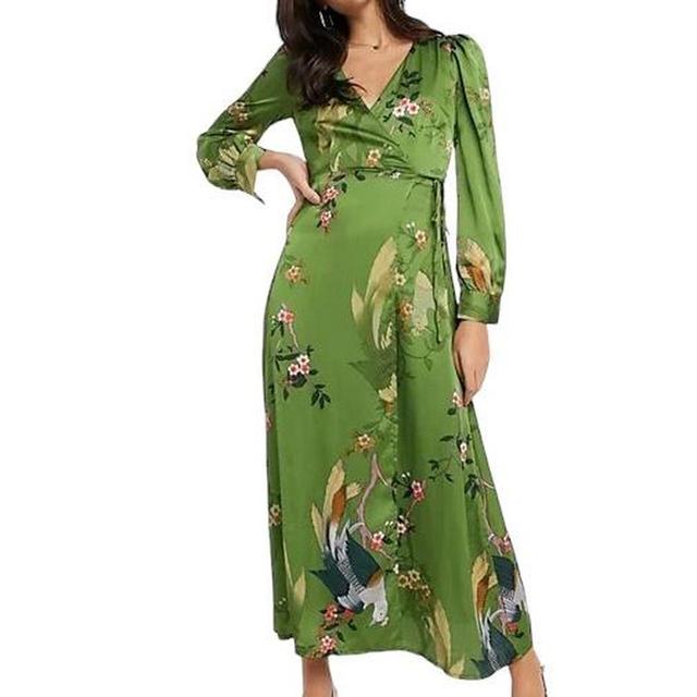 ASOS Women's Maxi Dress - Green - 8 on Productcaster.