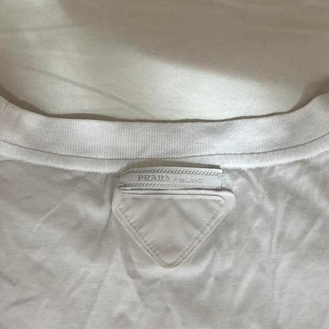 Prada Men's T-shirt - White - L on Productcaster.