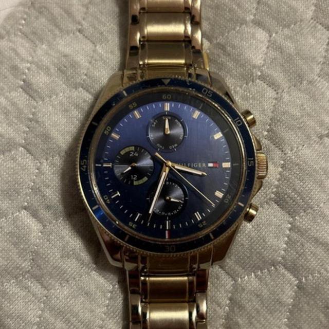 Tommy Hilfiger Men's Watch - Gold/Blue on Productcaster.