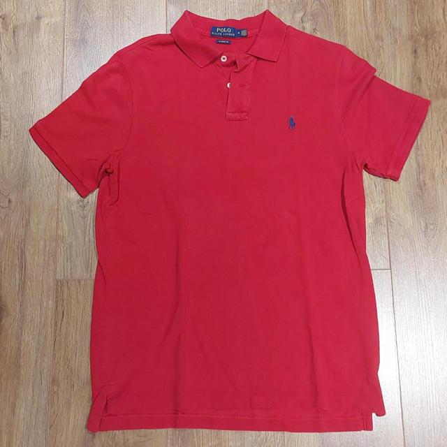 Ralph Lauren Men's Polo shirt - Red - M on Productcaster.