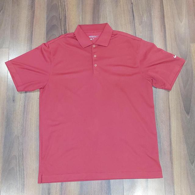 Nike Men's Polo shirt - Red - L on Productcaster.