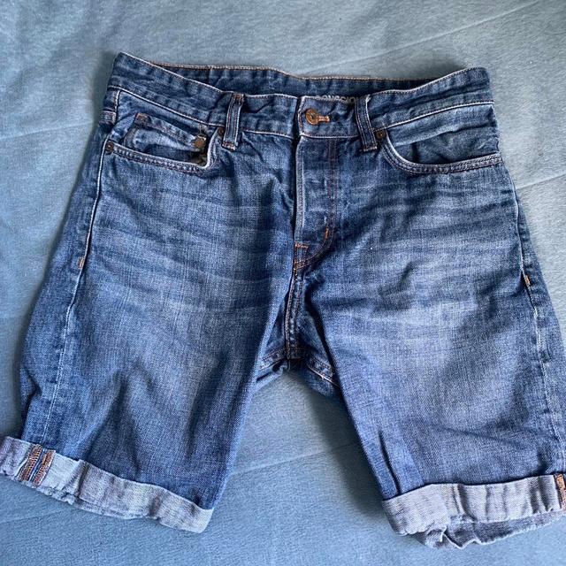 H&M Men's Shorts - Blue/Navy - M on Productcaster.