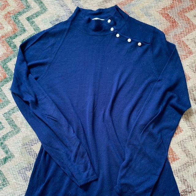 Men's Jumper - Blue - L on Productcaster.