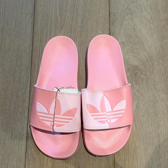 Adidas Women's Slides - Pink - UK 9 on Productcaster.