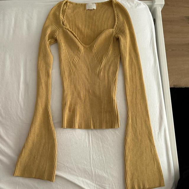 H&M Women's Top - Yellow - S on Productcaster.