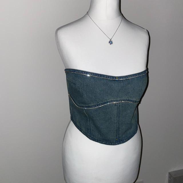 Handmade Women's Corset - Blue - 6 on Productcaster.