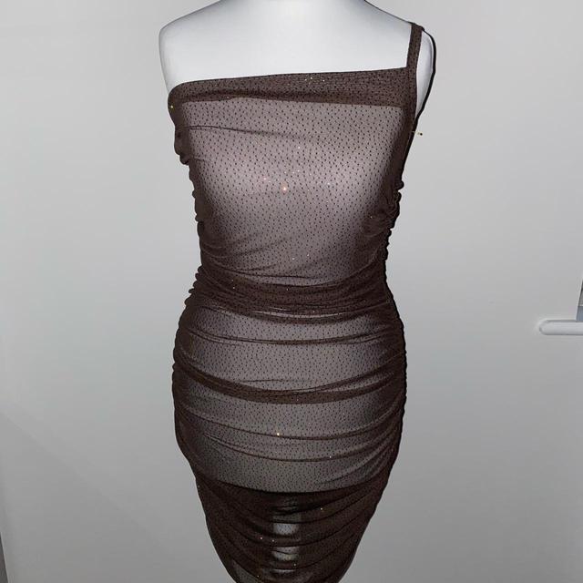 Custom Women's Bodycon Dress - Brown - 12 on Productcaster.