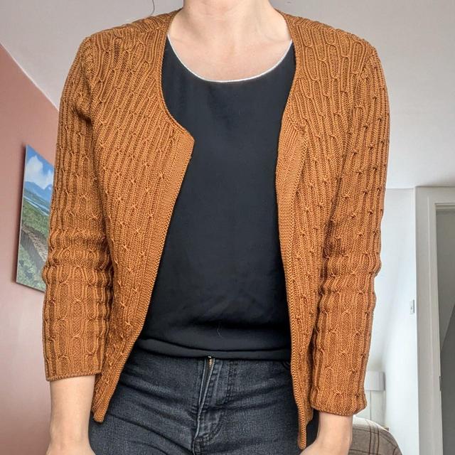 Designer Women's Cardigan - Brown/Tan - 8 on Productcaster.