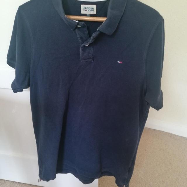 Hilfiger Denim Men's Polo shirt - Navy - XL on Productcaster.