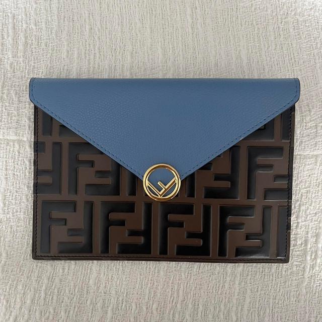 Fendi Women's Clutch bags - Blue/Brown on Productcaster.