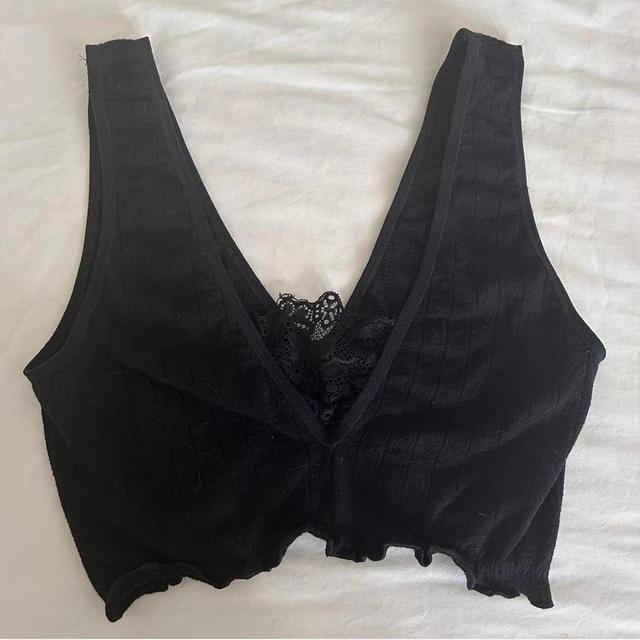 Anthropologie Women's Crop top - Black - 8 on Productcaster.