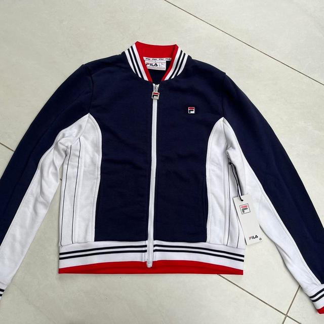 Fila Women's Lightweight Jacket - Navy - UK 12 on Productcaster.