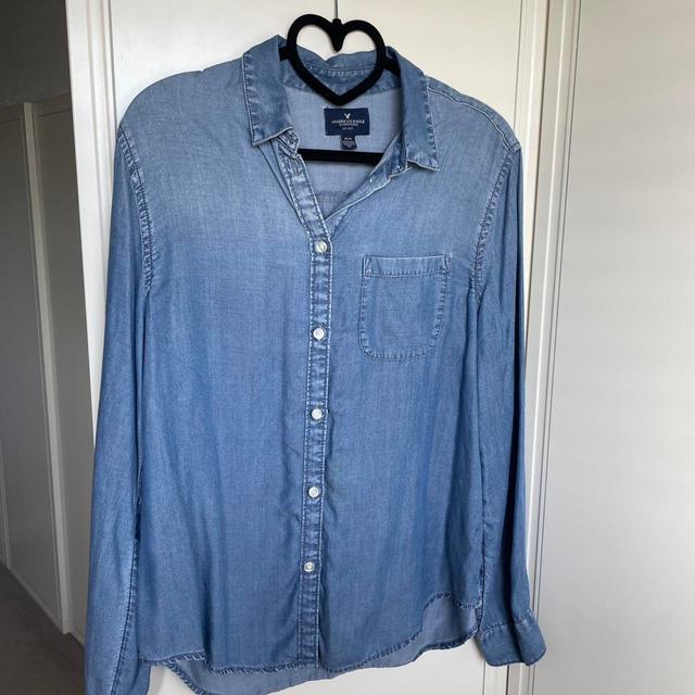 American Eagle Outfitters Women's Shirt - Blue - M on Productcaster.