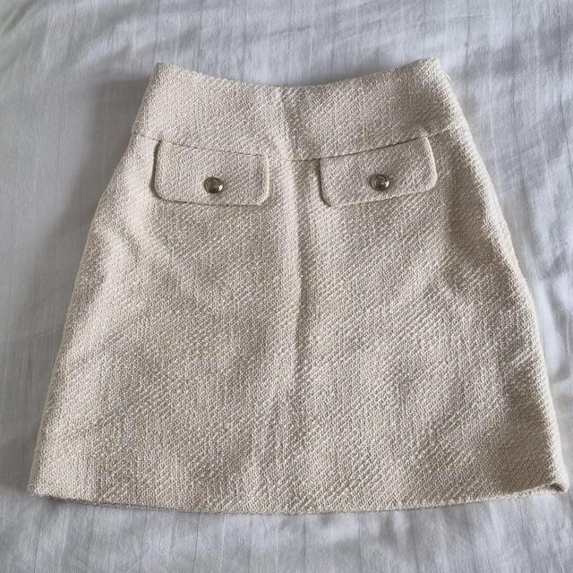 & Other Stories Women's Mini Skirt - Cream - UK 6 on Productcaster.